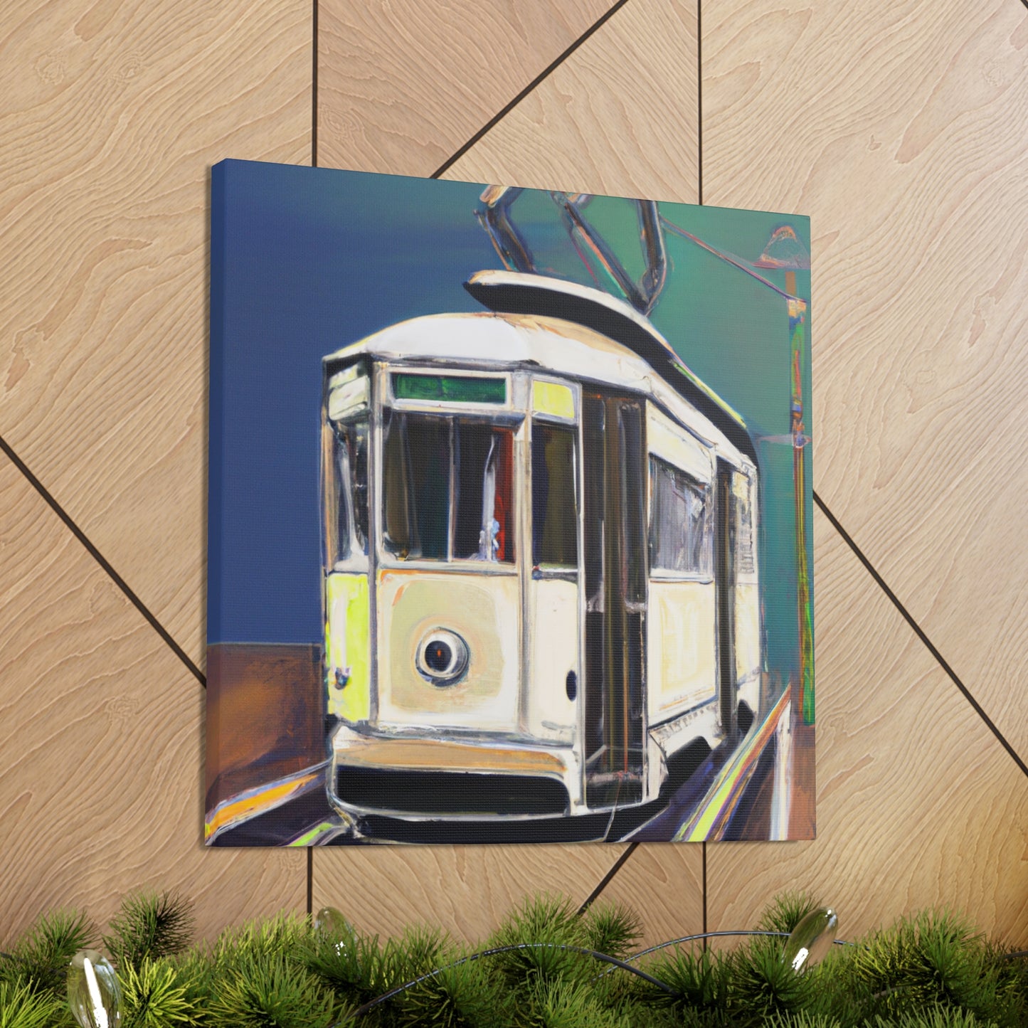 Tram in the Twilight - Canvas