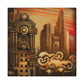 "Steampunk Art Deco Dream" - Canvas