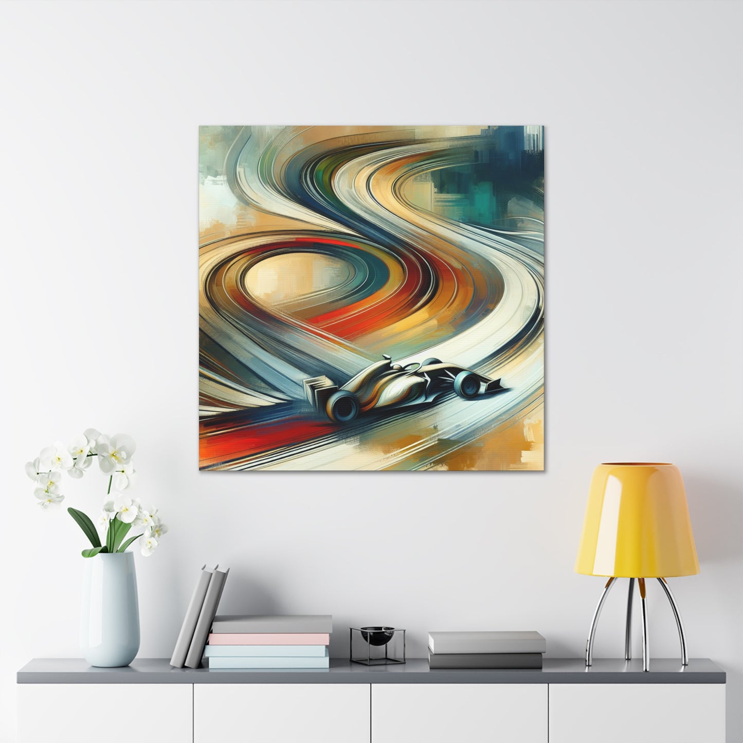 Racing Spirals - Canvas