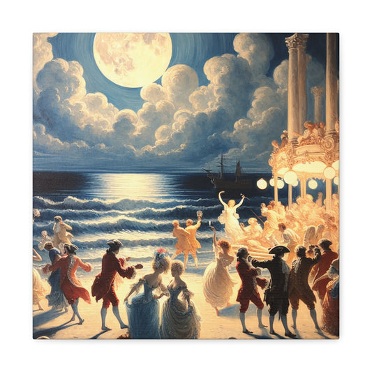 "Luminous Nocturnal Revelry" - Canvas