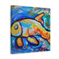 Rainbow Fish Abstracted - Canvas