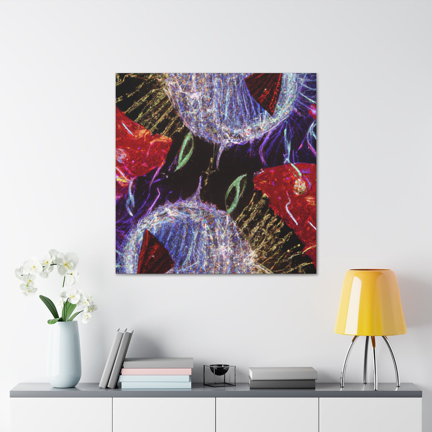 "Festive Holiday Lights" - Canvas