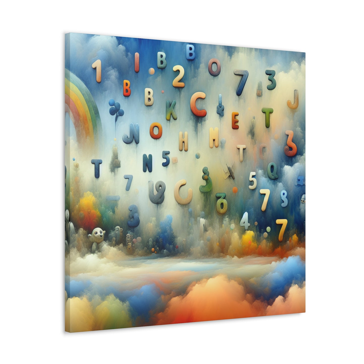 Whimsical Linguistic Dreamscape - Canvas