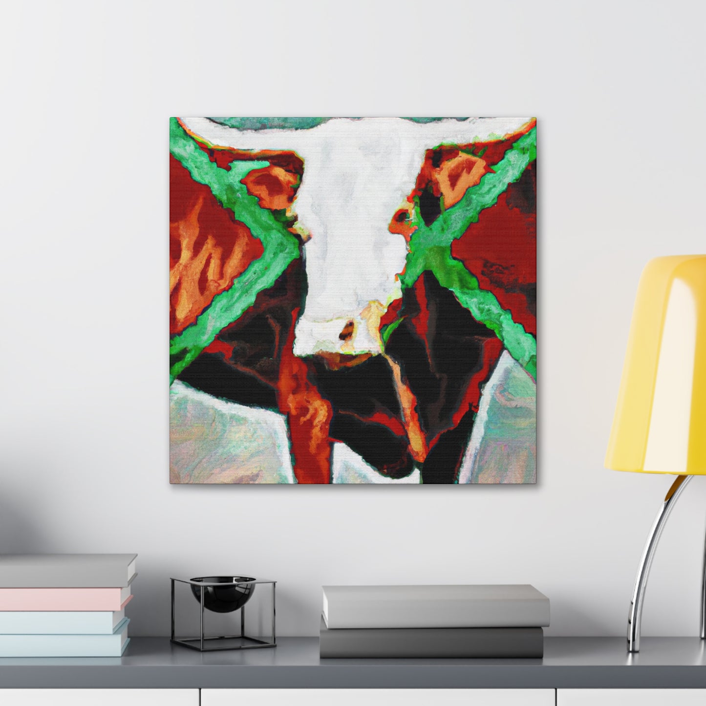 "Lone Texas Longhorn" - Canvas