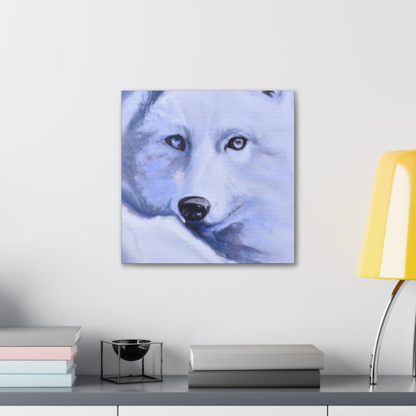 "Arctic Wolf Hyperrealism" - Canvas