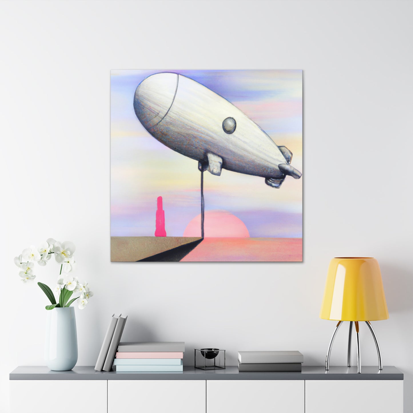 "Ascending Blimp Dreaming" - Canvas