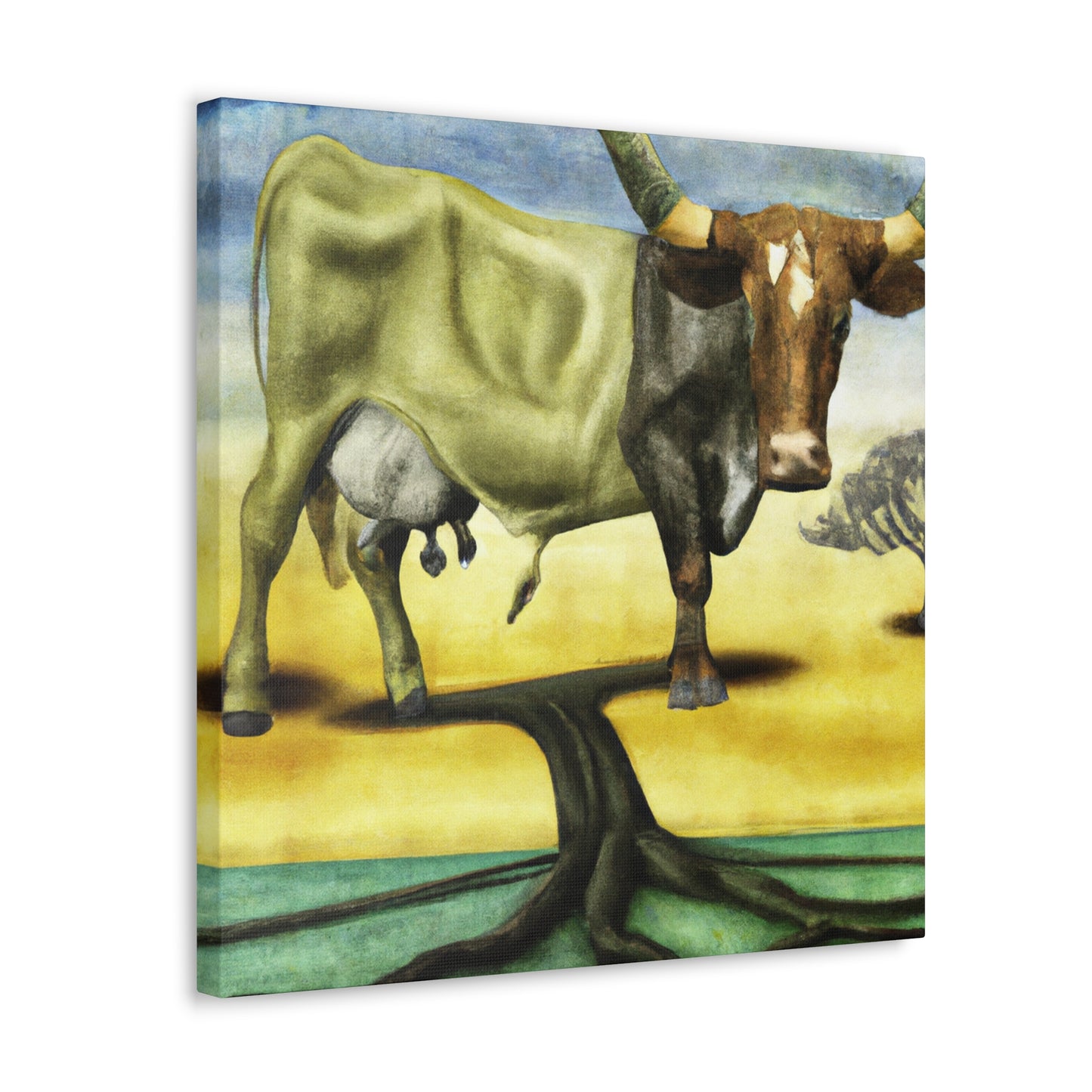 Texas Longhorn Dreamscape - Canvas