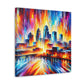 "Vibrant Urban Reverie" - Canvas