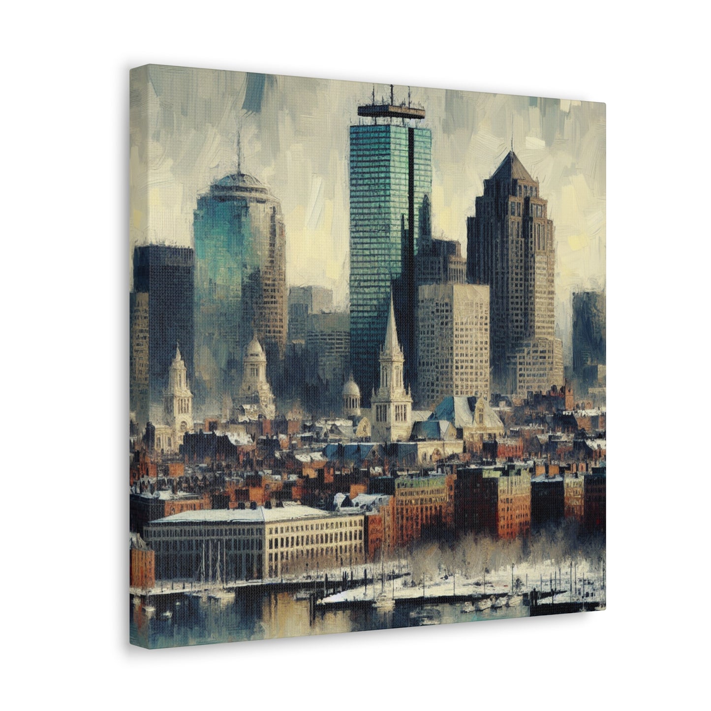 "Vibrant Boston Reverie" - Canvas