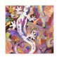 Geckos in Impressionism - Canvas