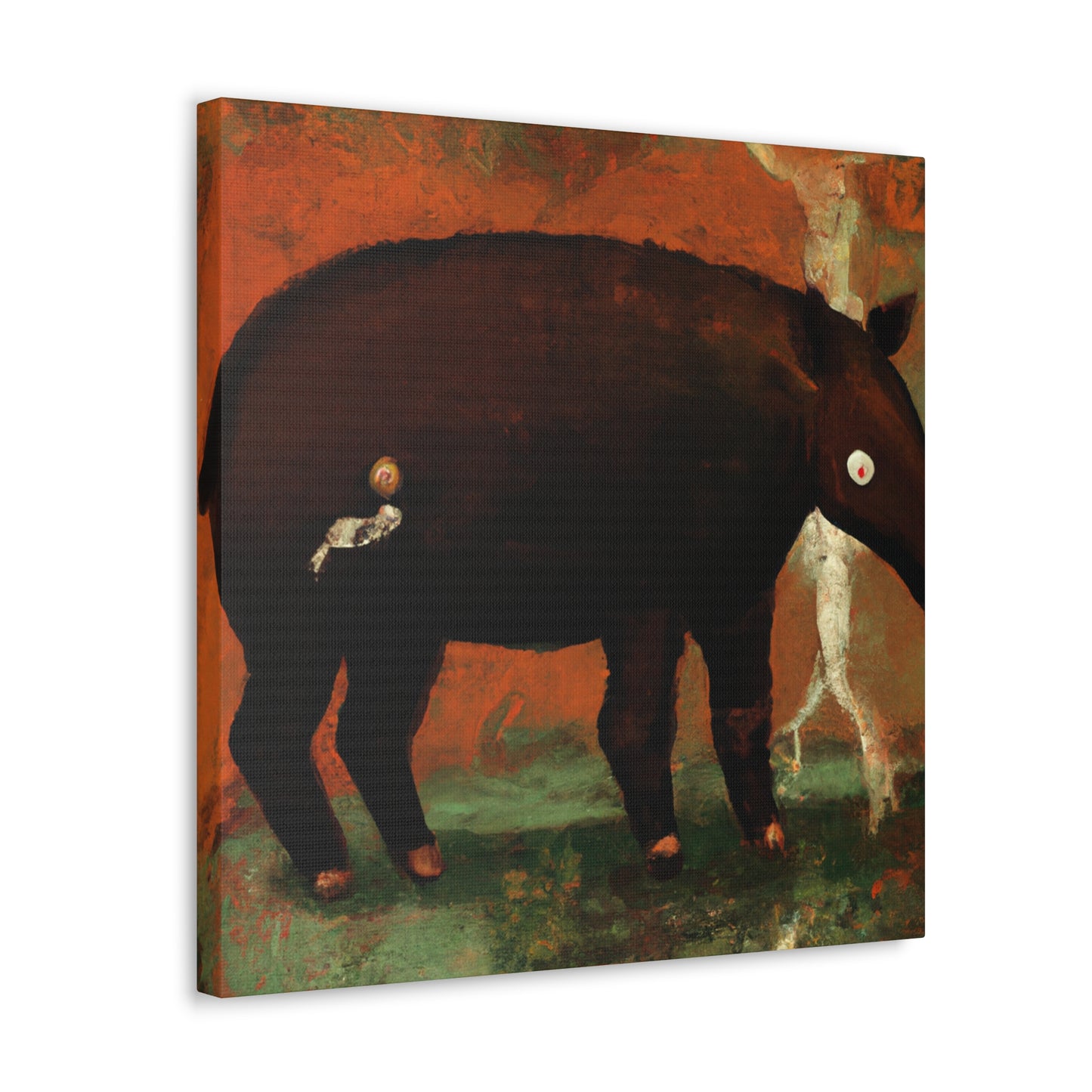 Malayan Tapir Amazement - Canvas