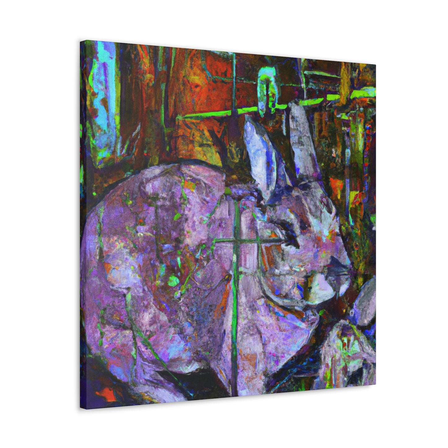 "Rabbit in Impressionism" - Canvas