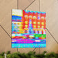 City Square Vibrance. - Canvas