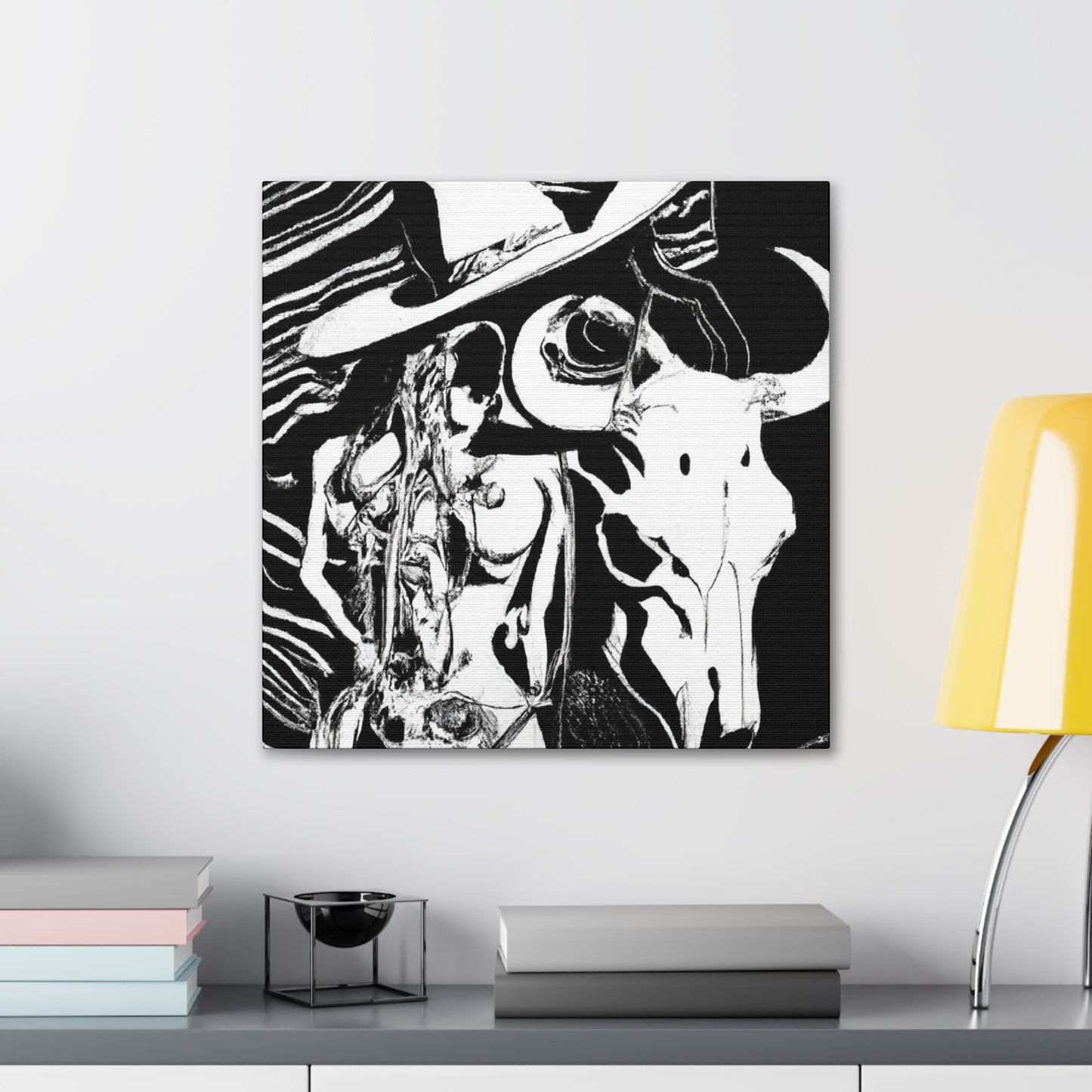 "Cow Skull Transcendence" - Canvas