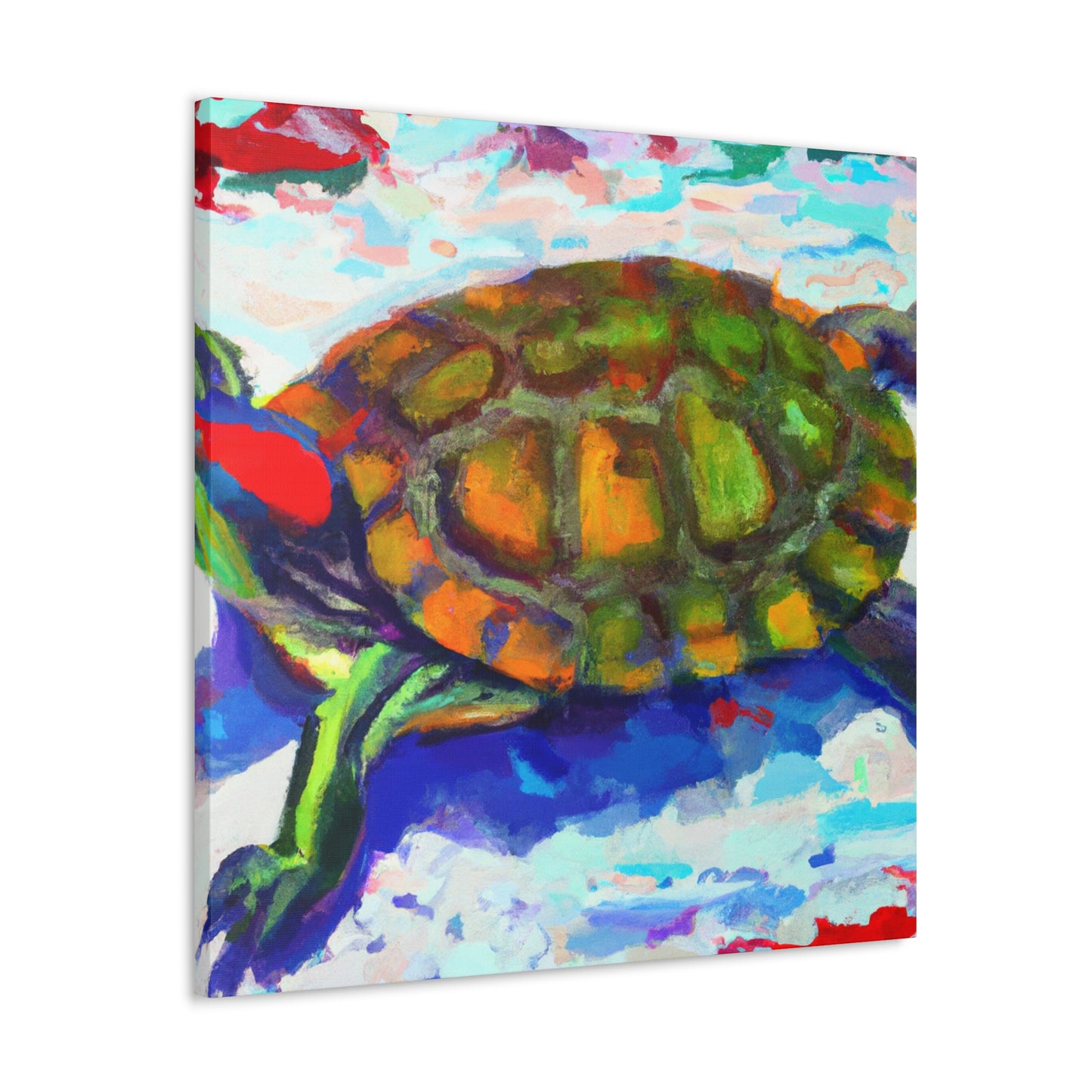 "Turtle's Coppery Shell" - Canvas