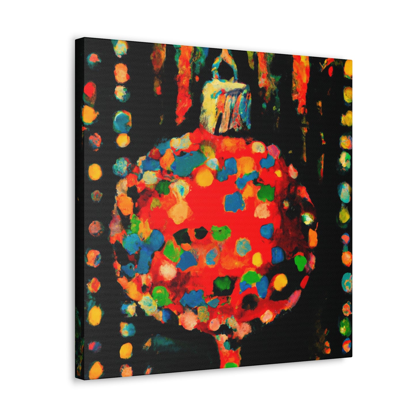 "The Christmas Ornament Contrast" - Canvas