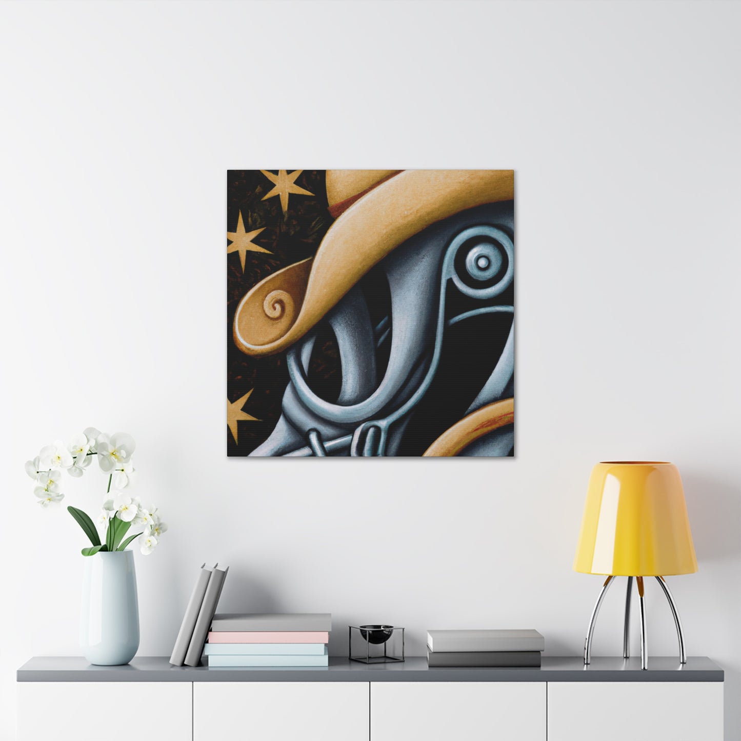 "Saddle in Moonlight Glow" - Canvas