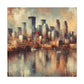 "City's Lively Brushstrokes" - Canvas