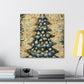 Christmas Tree Pointillism - Canvas