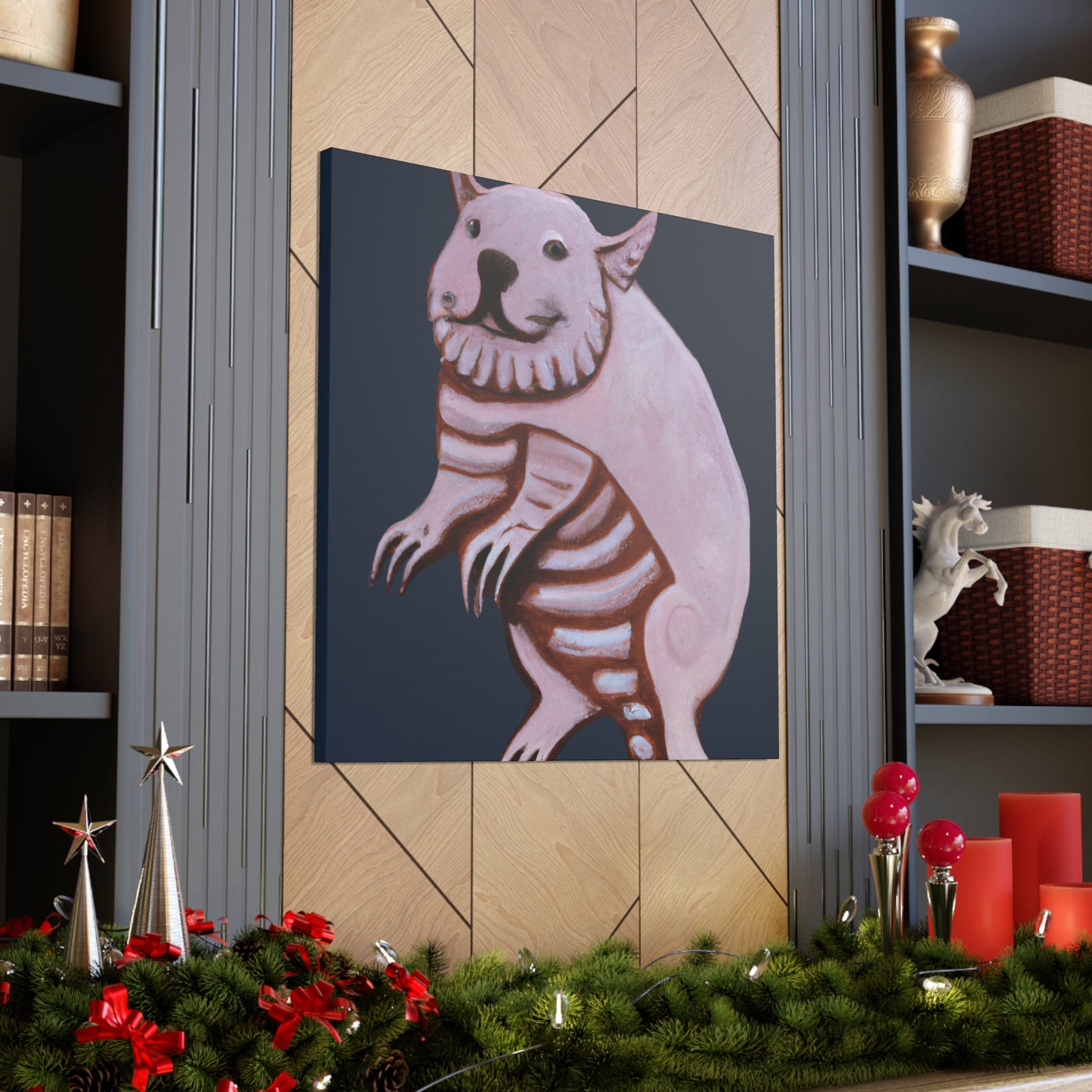 "Wombat's Winter Wonderland" - Canvas