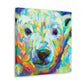 Polar Bear in Fauve - Canvas