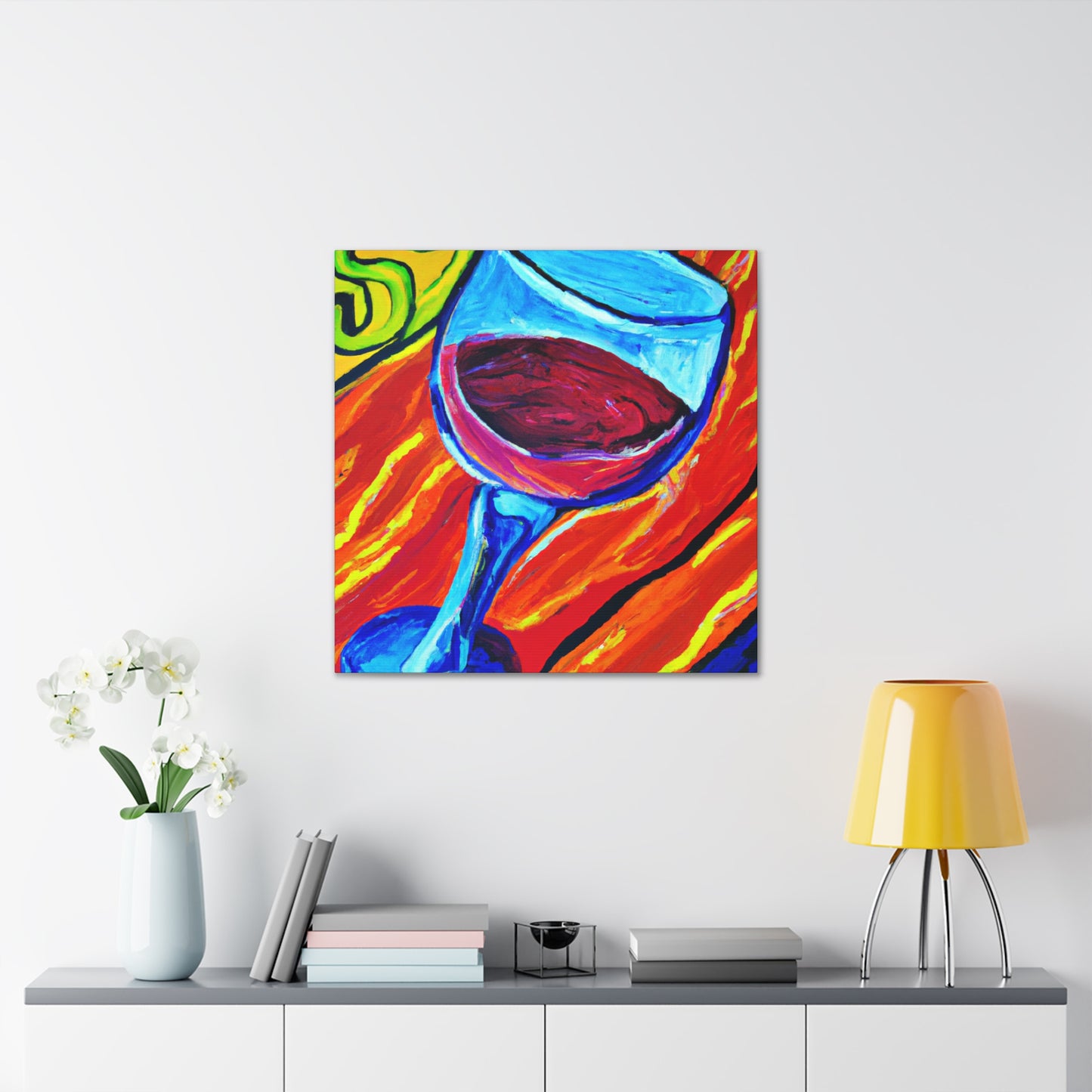 "Glorious Wine Glass Beauty" - Canvas