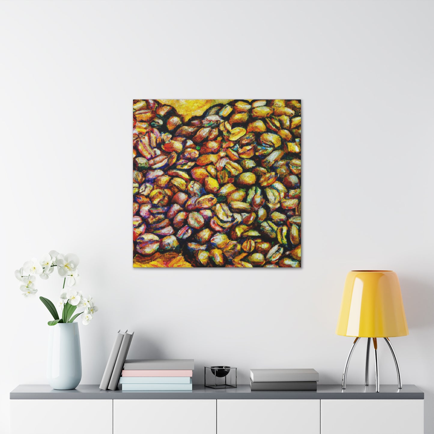 "Coffee Beans Impressionism" - Canvas