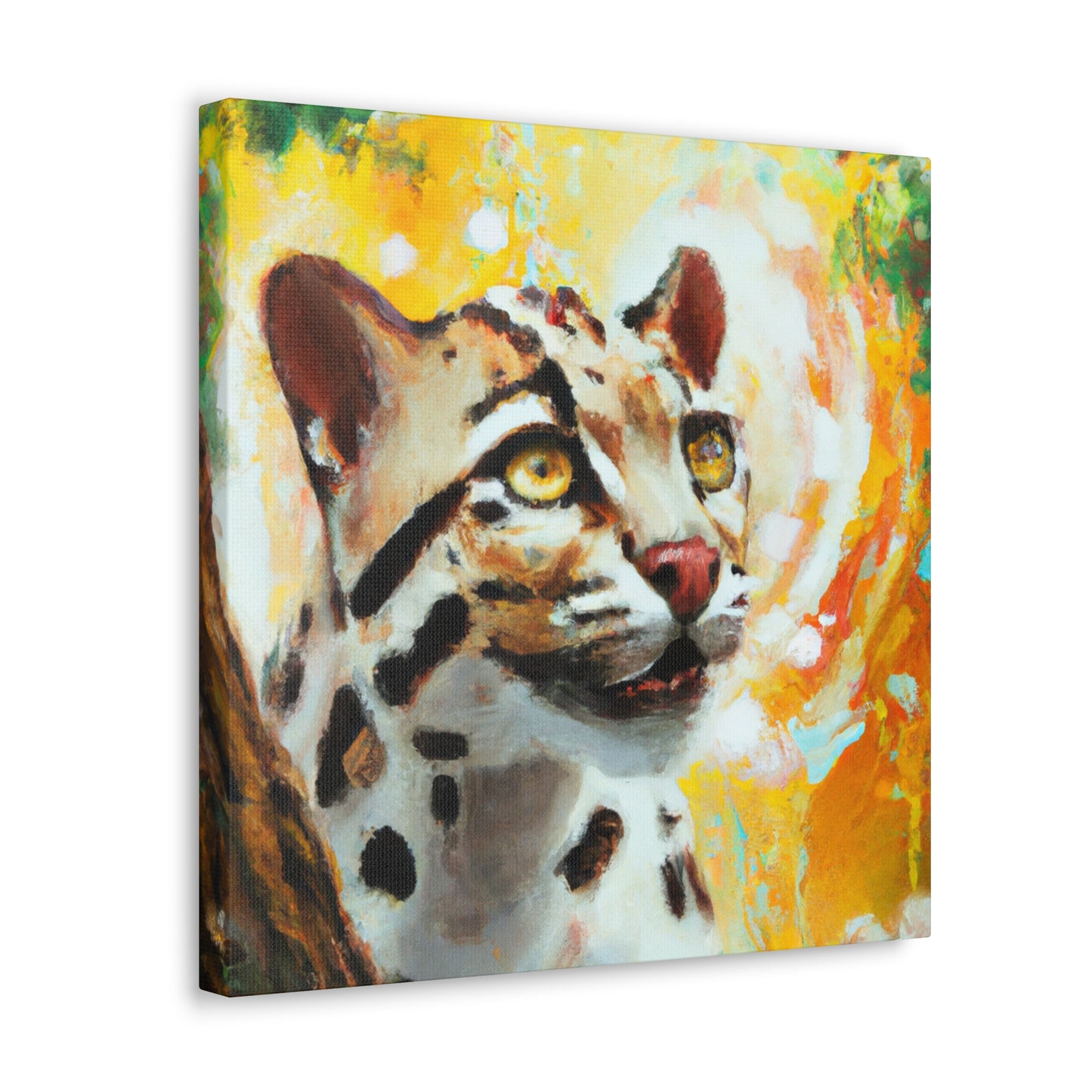 Clouded Leopard Obscured - Canvas