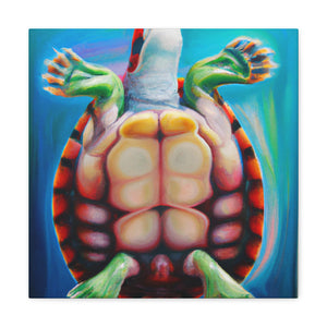 Turtle in the Water - Canvas