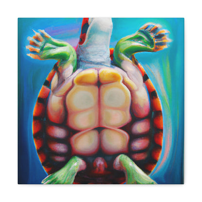 Turtle in the Water - Canvas