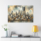 "Pittsburgh through Lavish Brocade" - Canvas