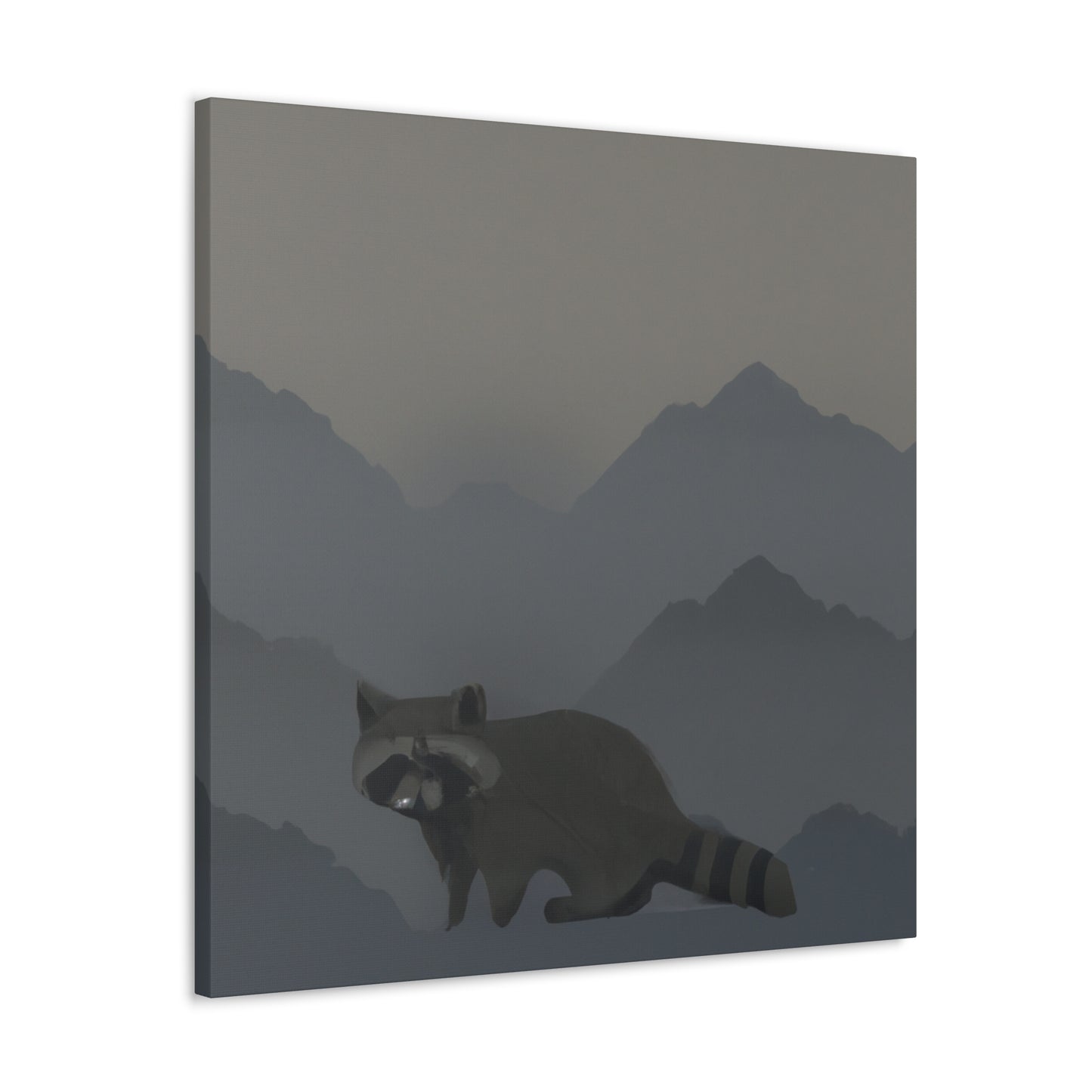 Raccoon in Contemplation - Canvas