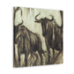 Wildebeest in Majesty - Canvas