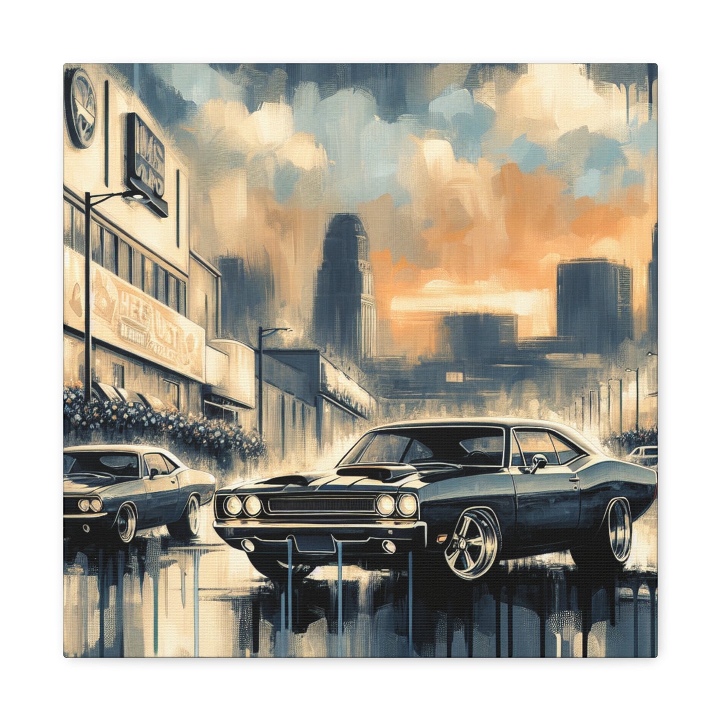 Revving Steel Legends - Canvas