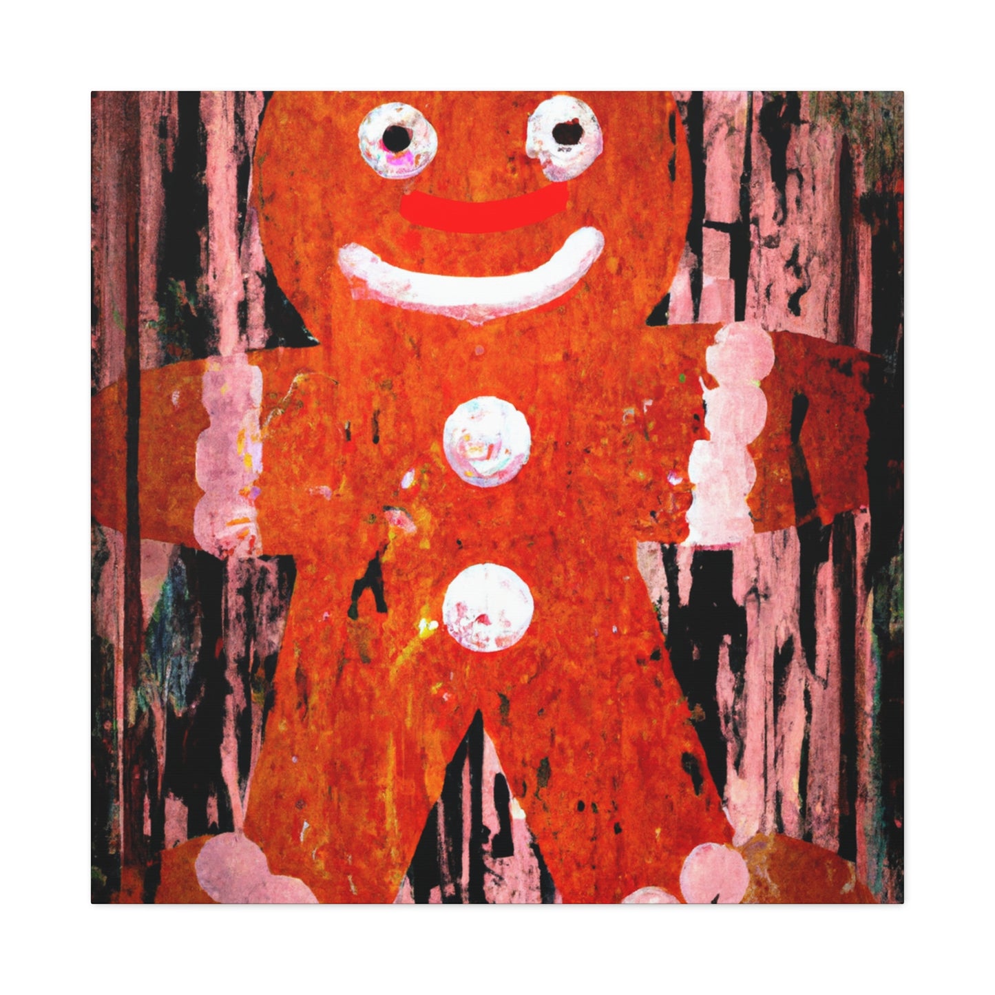 Gingerbread Man Pop Art - Canvas