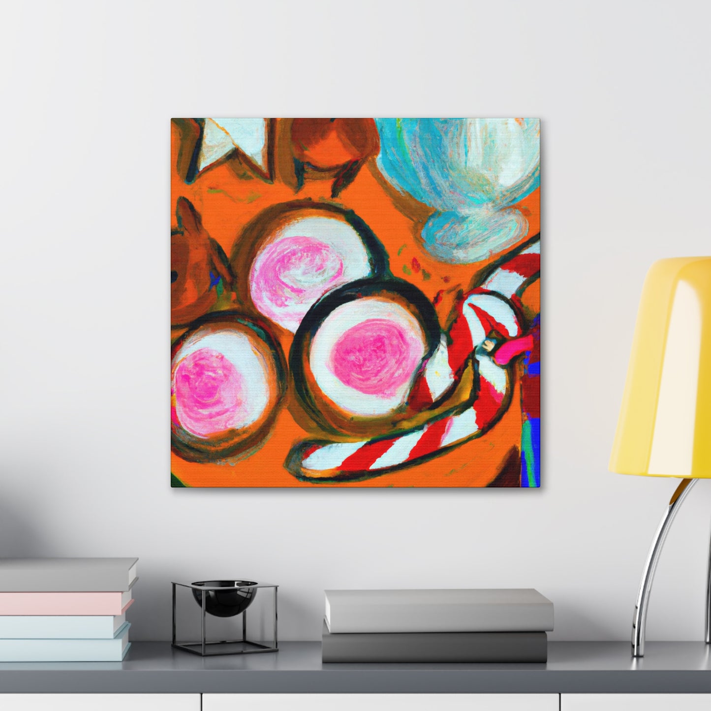 "Milk and Cookies Abstraction" - Canvas