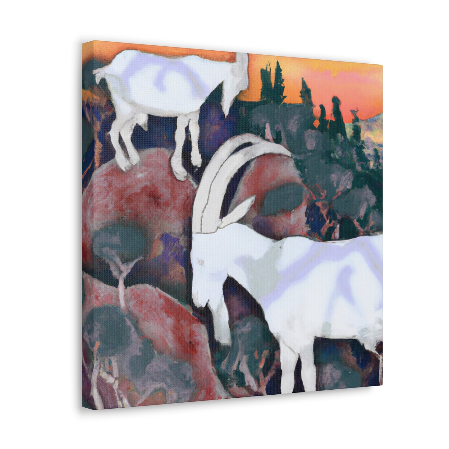 Mountain Goats Dreaming - Canvas