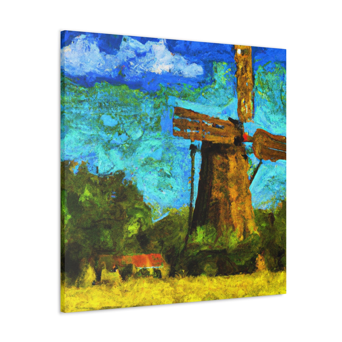 Windmill in Motion - Canvas