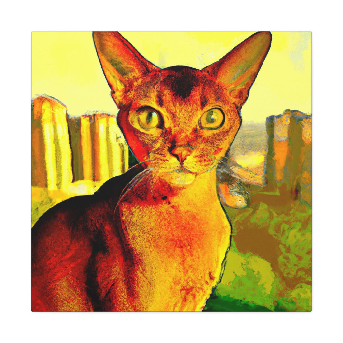 "Abyssinian Pop Adventure" - Canvas