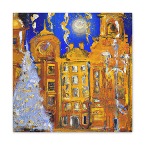 "City Square Splendor Scene" - Canvas