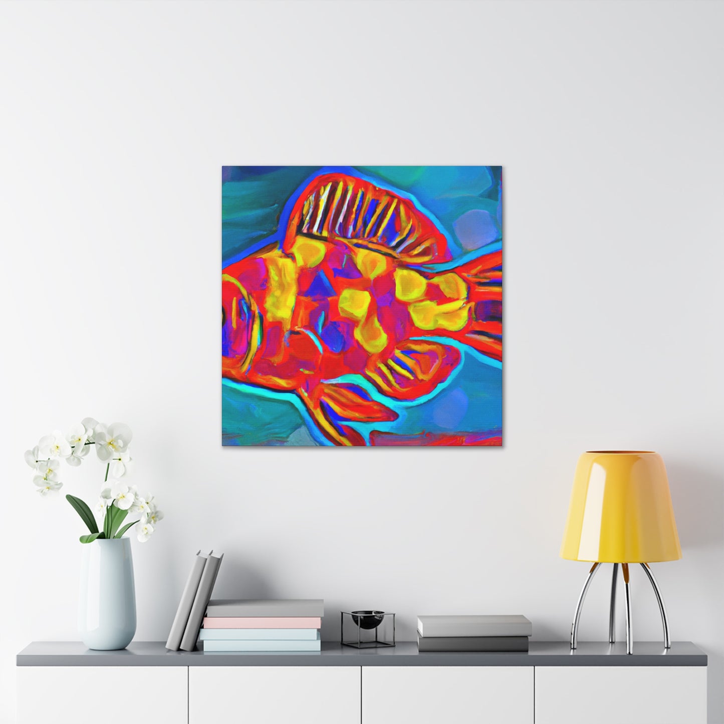 Rainbow Fish Reverie - Canvas