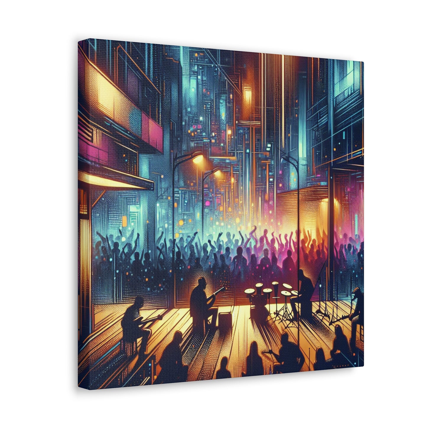 Resonating Rhythmic Revelry - Canvas