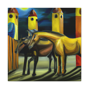 Horse Riderless Gallop - Canvas