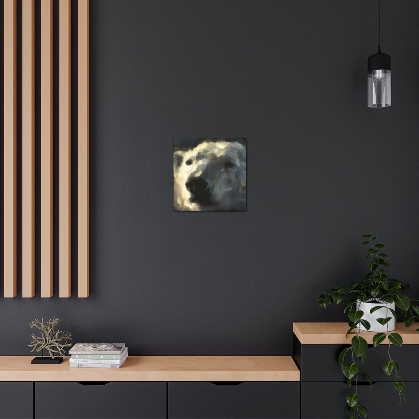 Polar Bear in Color - Canvas