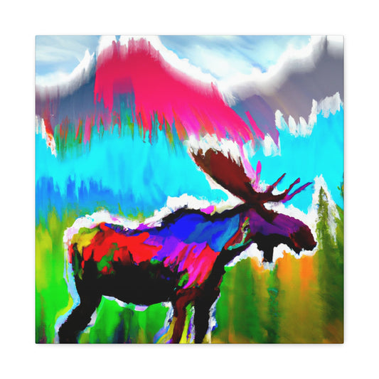 Moose in Pop Art - Canvas