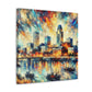 "Omaha's Dappled Riverbanks" - Canvas