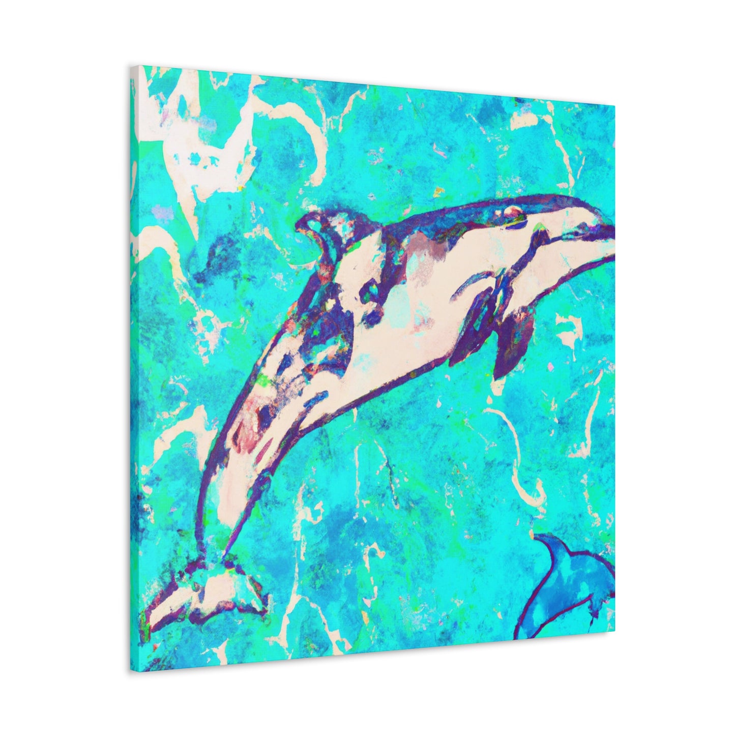 Dolphin Playful Splendor - Canvas