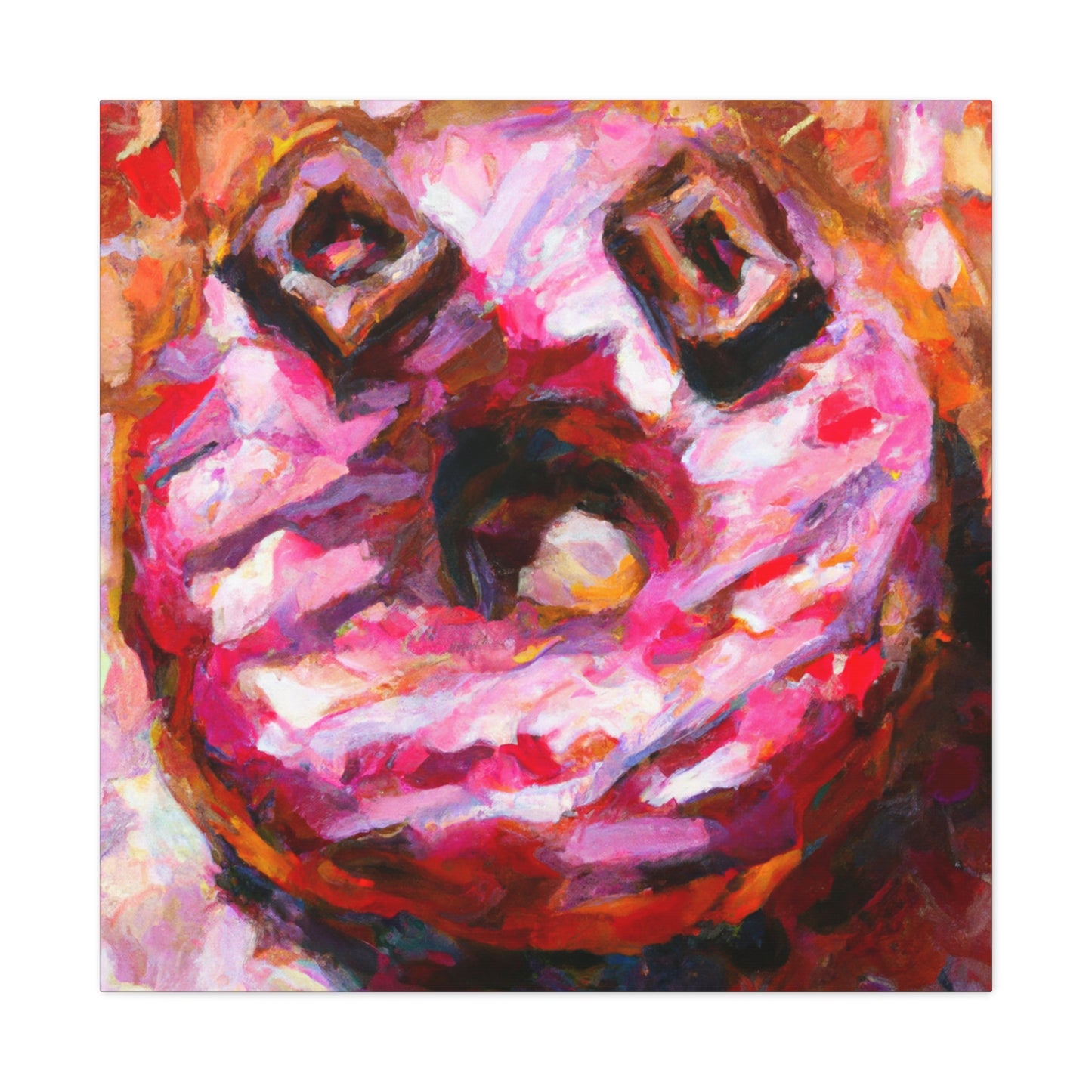 "Doughnut, Impressionist Style" - Canvas