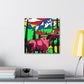 Moose in Pop Art - Canvas