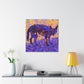 Coyote Among Hyacinths - Canvas